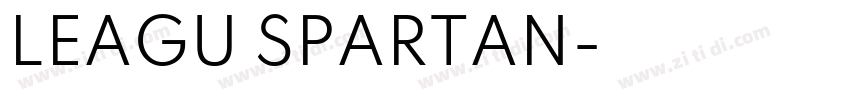 LEAGU SPARTAN字体转换